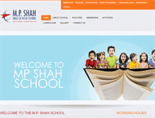 Tablet Screenshot of mpshahschool.com